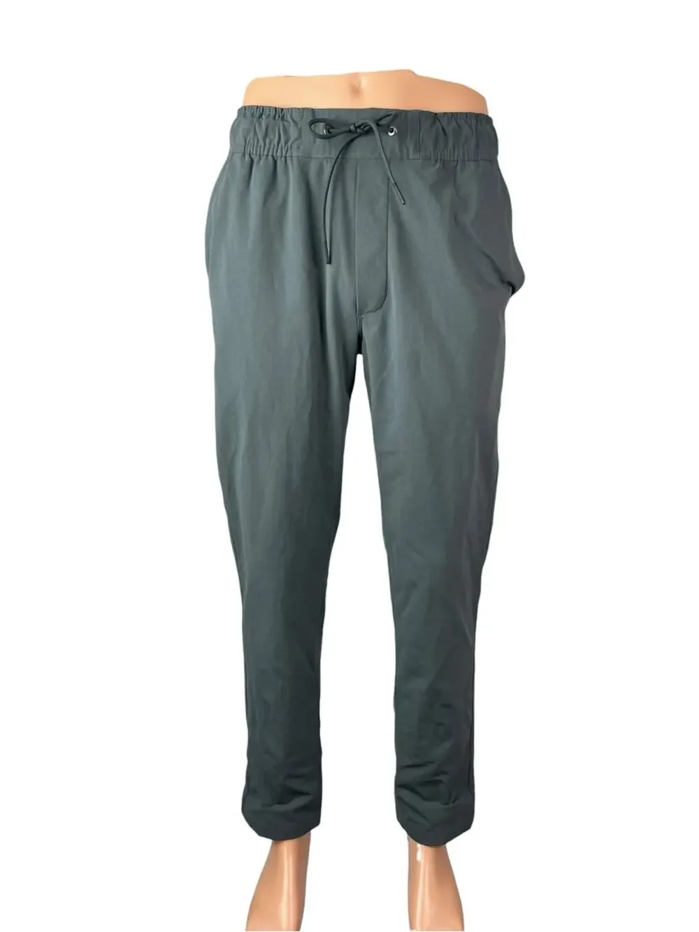 Vuori Men's Gray High Rise Tapered Athletic Activewear Trousers Jogger Pants M